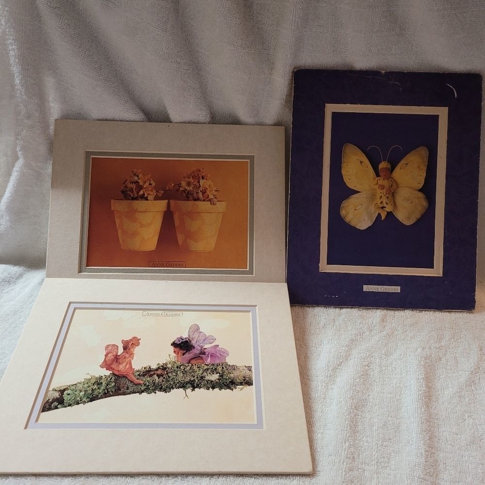 5/$21 ❤ VINTAGE LOT OF 3 ANNE GEDDES PHOTO PICTURE FRAMES